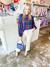 Lakeview Plaid Griffin Smocked Blouse | ONLINE EXCLUSIVE