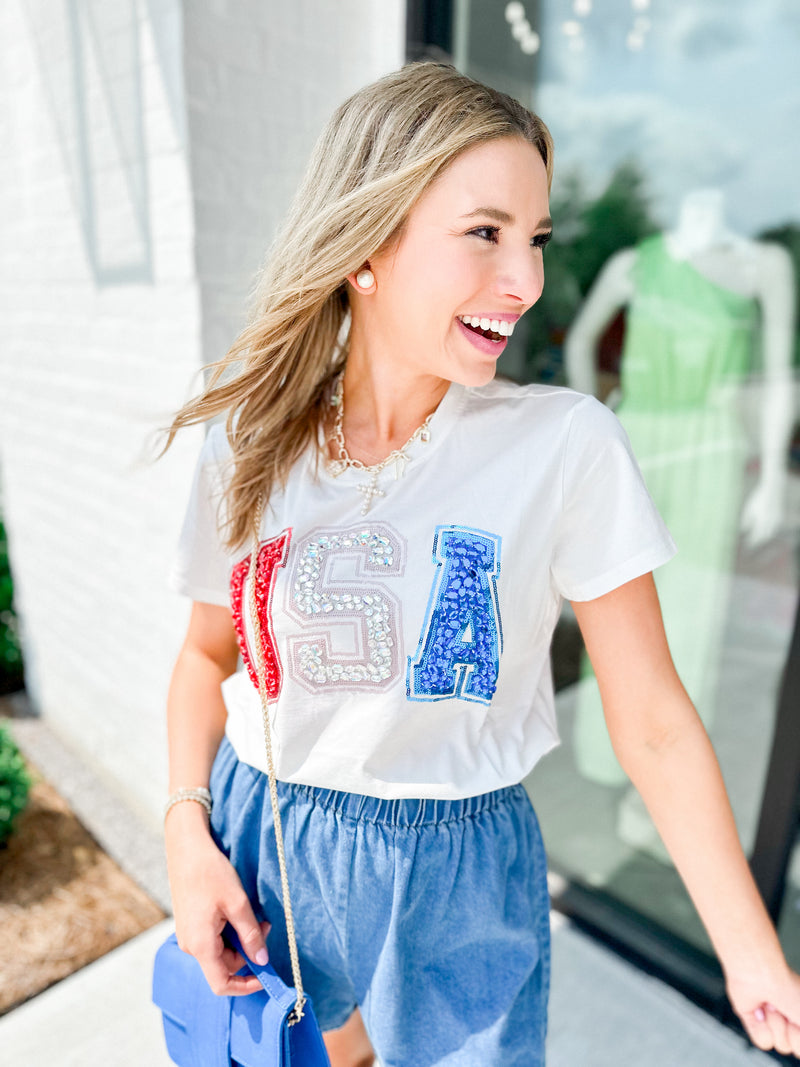 Sparkle In The USA Tee