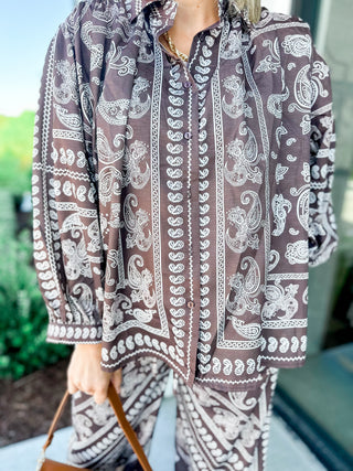 Paisley Voluminous Top