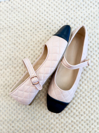 Colette Quilted Colorblock Ballet Flat
