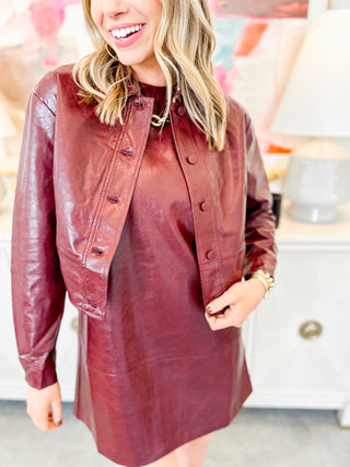 Caleb Faux Leather Jacket