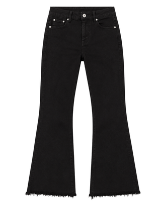 Midnight Flare Raw Hem Jeans