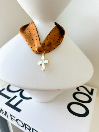 Cross Scarf Necklace
