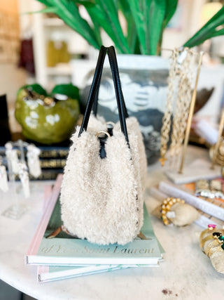 Hollace Shearling Mini Tote