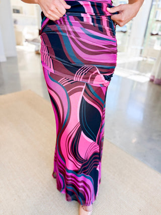 Rosy Print Cinda Skirt