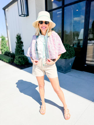 Short Sleeve Crop Jacket