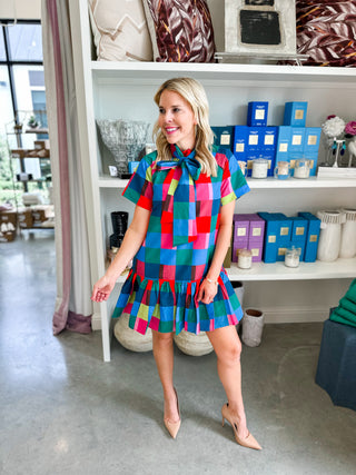 Holiday Check Willa Dress