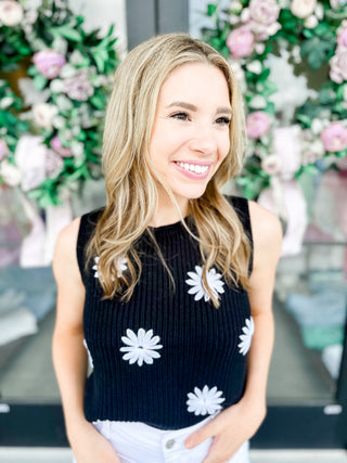 Flower Sweater Tank