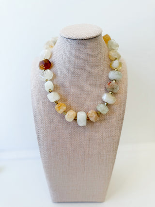Chunky Brass Statement Necklace