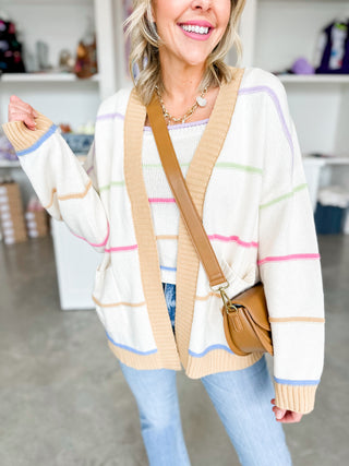 Cozy Stripe Cardigan