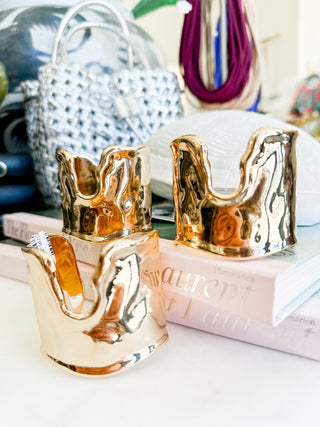 Monroe Gold Cuff Bracelet