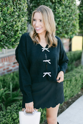 Black & Bow Sweater