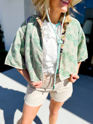 Short Sleeve Crop Jacket