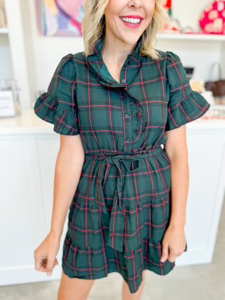 Tartan Print Dress