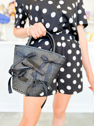 Petal Bow Embellished Bag