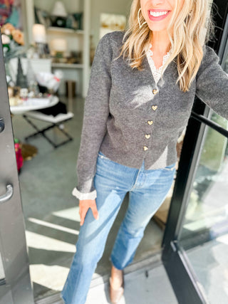 Apple Of My Eyelet Sweater