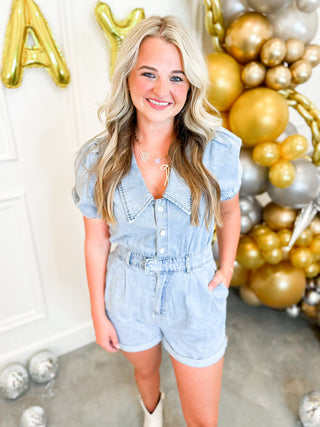 Not Your Average Denim Romper