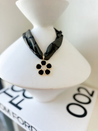 Flower Scarf Necklace