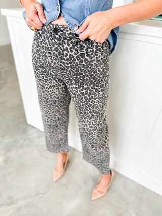 Leopard Barrel Pant