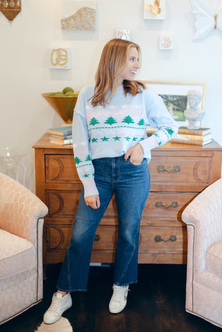 Christmas Tree Rib Sweater