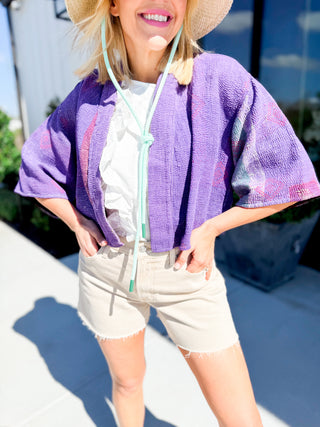 Short Sleeve Crop Jacket