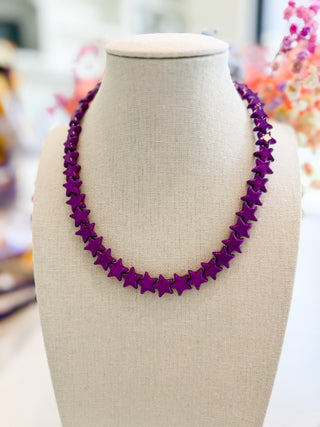 Magnesite Star Necklace - Small