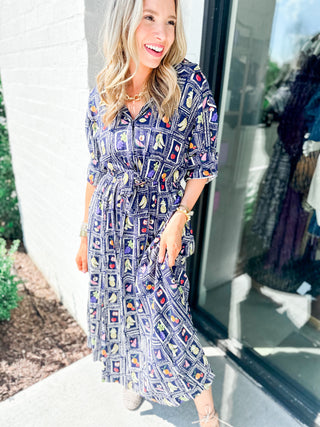 Italian Fruit Maxi Dress
