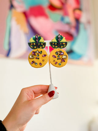 Mardi Mask Earring