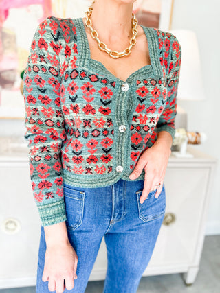 Floral Fascination Sweater