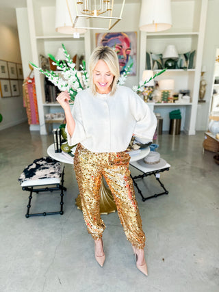 Addison Sequin Jogger