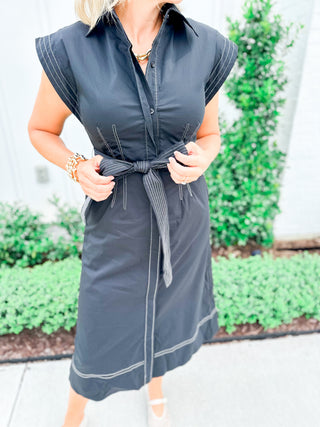 Sutton Stitch Midi Dress