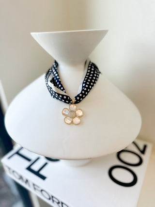 Flower Scarf Necklace