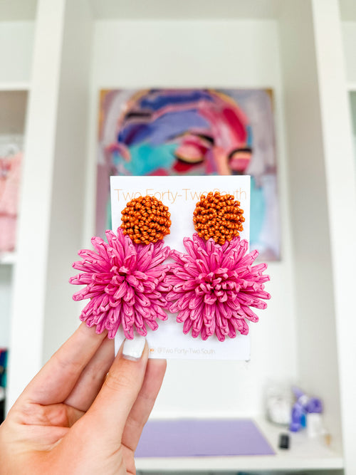 Big Double Floral Earring
