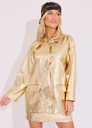 Gold Saylor Shacket