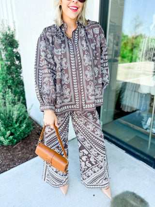 Paisley Voluminous Top