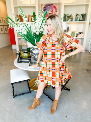 Plaid For Fall Dress