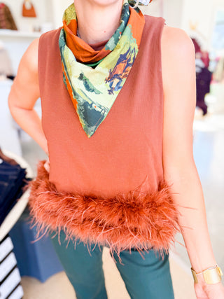 Feathered Edge Ribbed Tank
