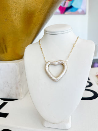 Gold Open Heart Necklace