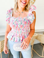Charming Floral Top