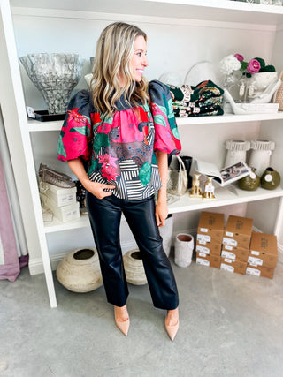 Colony Stripe Mel Top