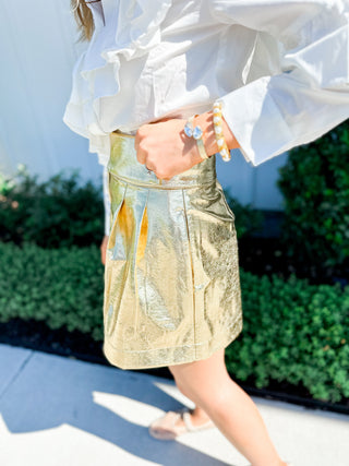 Golden Girl Leather Short