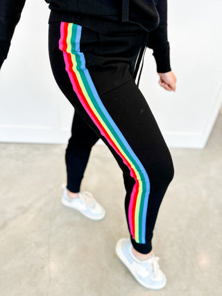 Rainbow Stripe Jogger