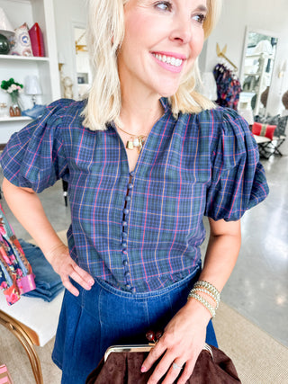 Belgravia Navy Top