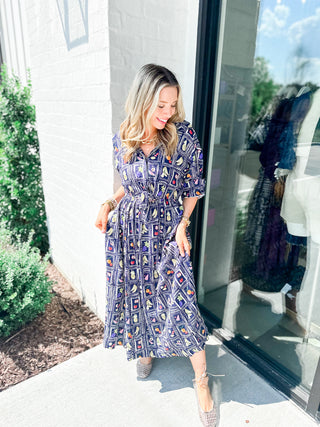 Italian Fruit Maxi Dress