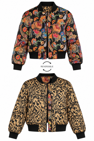 Farley Paisley Bomber Jacket