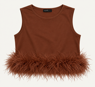 Feathered Edge Ribbed Tank