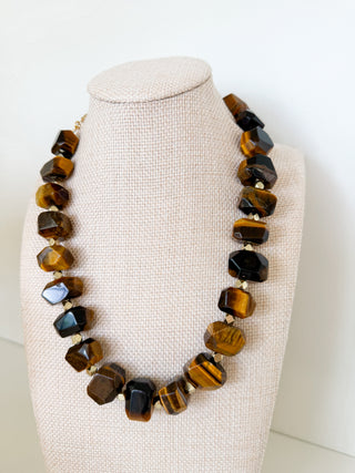 Chunky Brass Statement Necklace