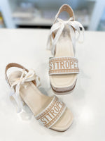 St. Tropez Embroidered Wedge