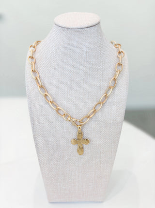Long Tail Cross Necklace