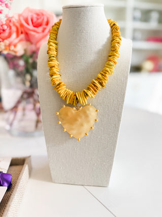 The Fly Girl Heart Necklace